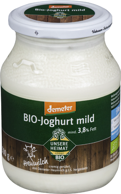 Demeter Unsere Heimat – echt & gut Bio-Joghurt mild 