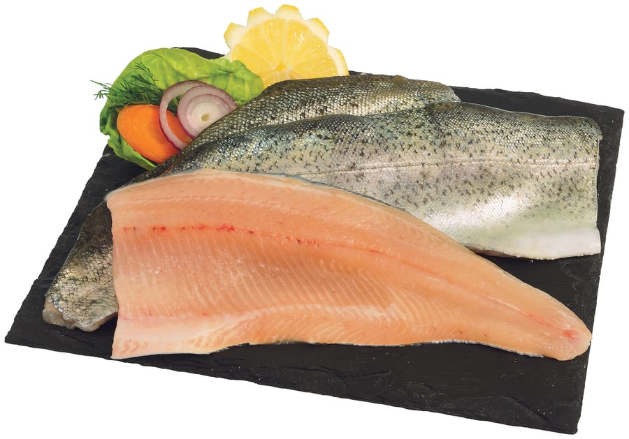 Frisches Forellenfilet