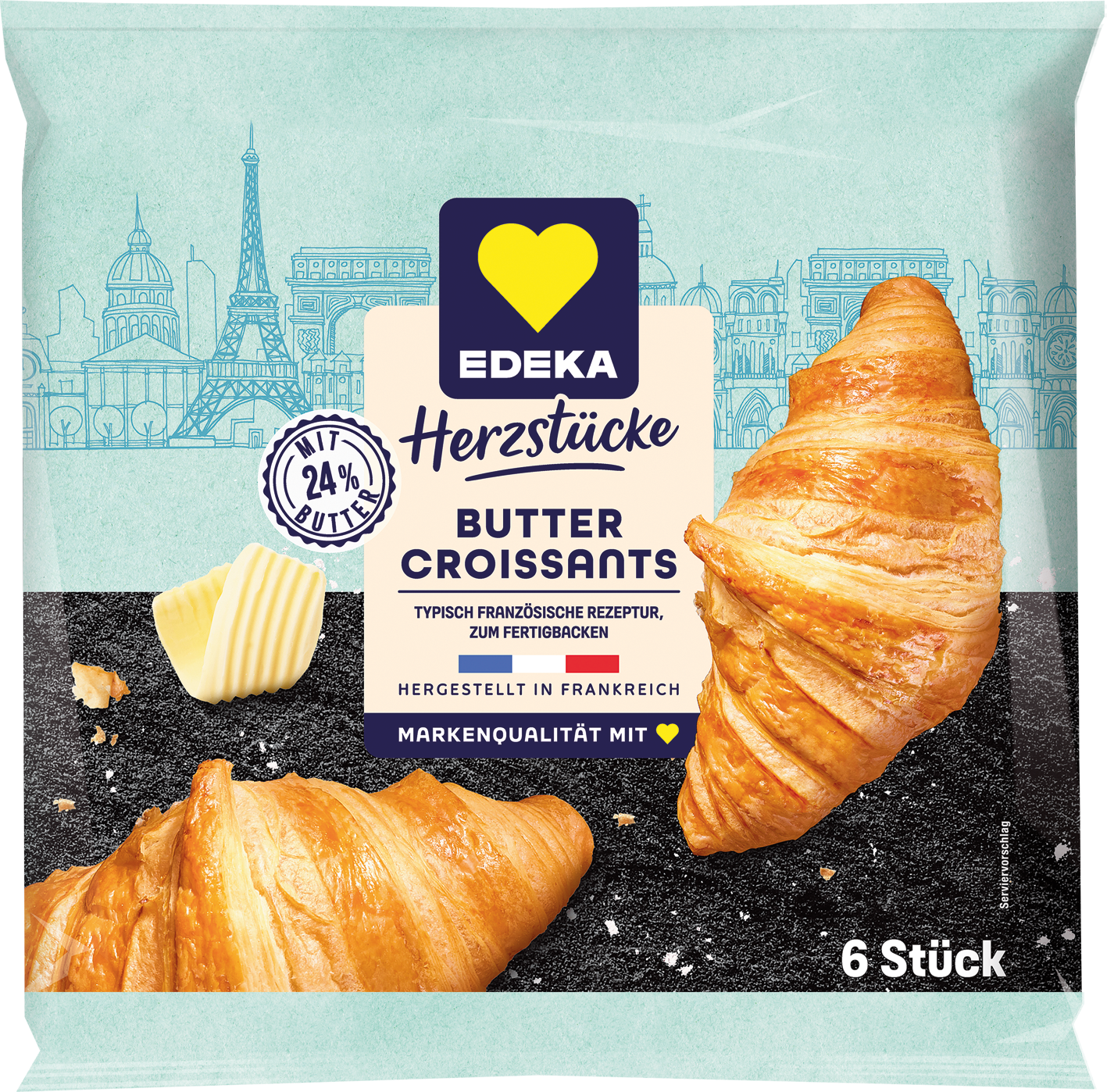 EDEKA Herzstücke Buttercroissants