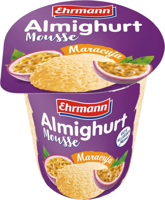 Almighurt Mousse Maracuja oder Stracciatella