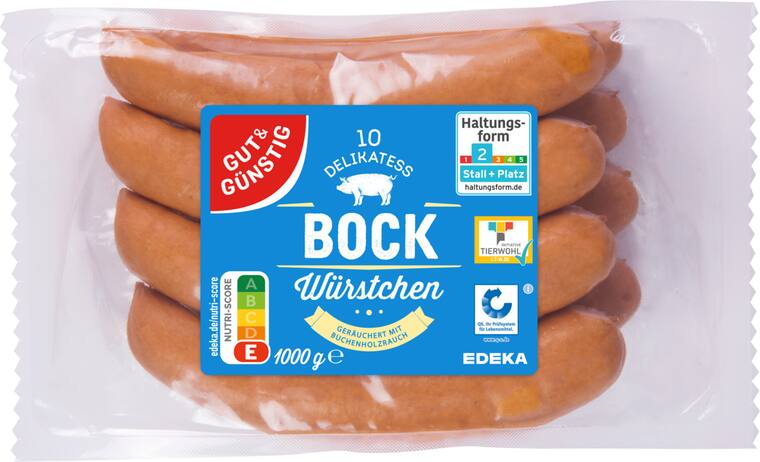 Gut & Günstig Delikatess Bock Würstchen