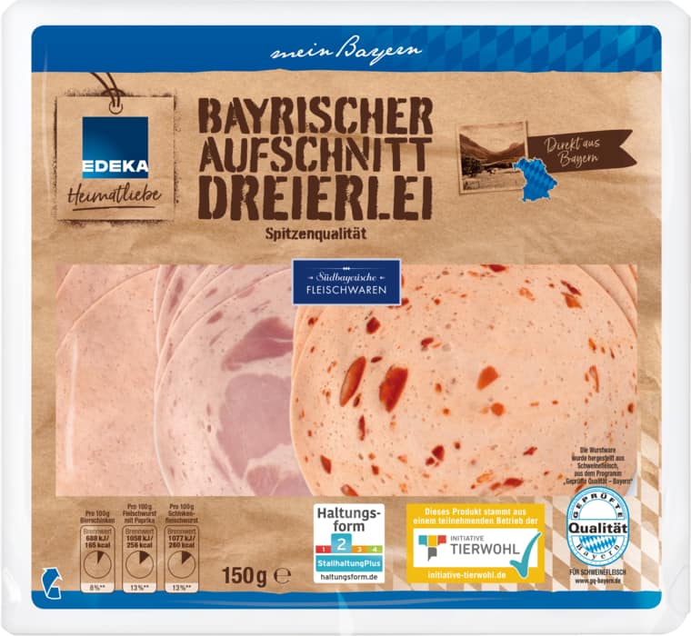 EDEKA Heimatliebe Bayrischer Aufschnitt Dreierlei*