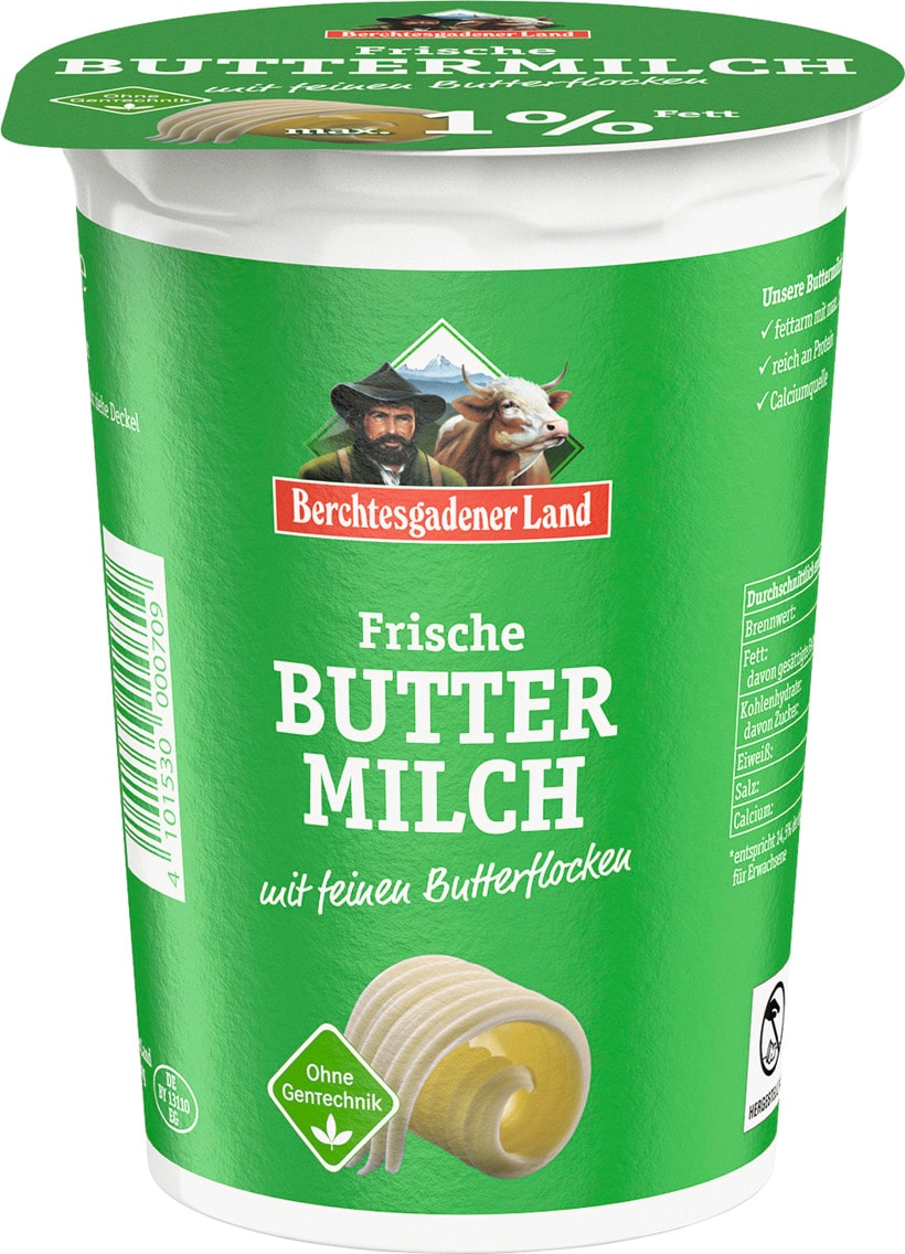 Berchtesgadener Land Frische Butter Milch