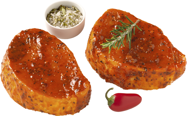 Zarte Rückensteaks