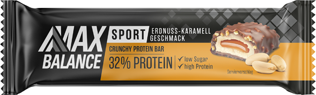 Max Balance Sport Crunchy Protein Bar Erdnuss-Karamell 