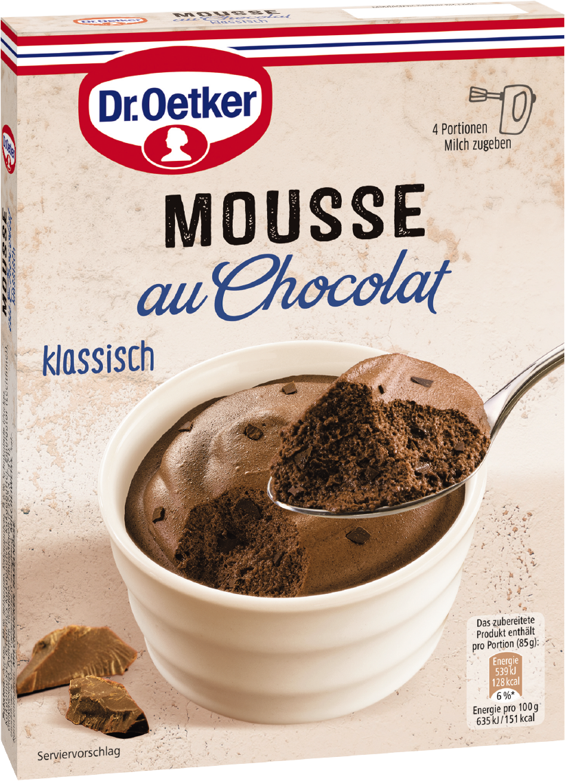 Dr. Oetker Mousse oder Crème Brûlée