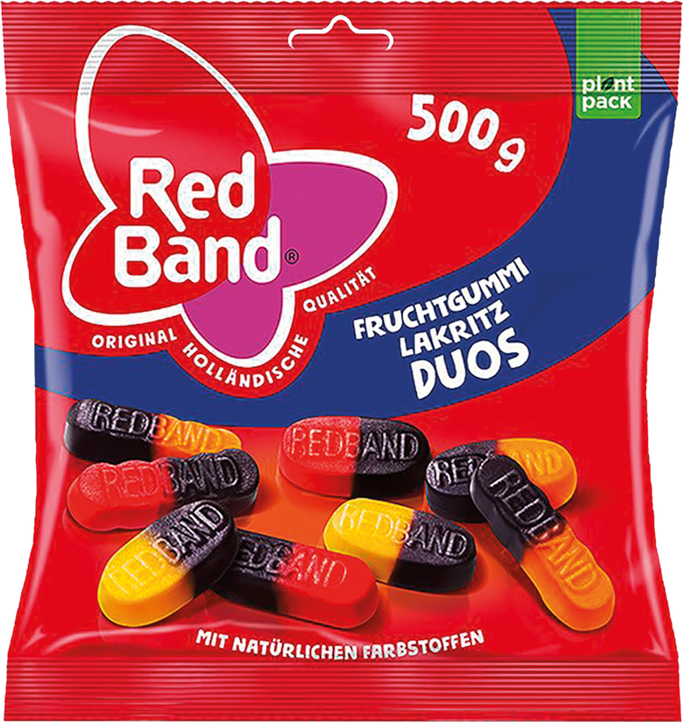 Red Band Fruchtgummi-Lakritz-Duos