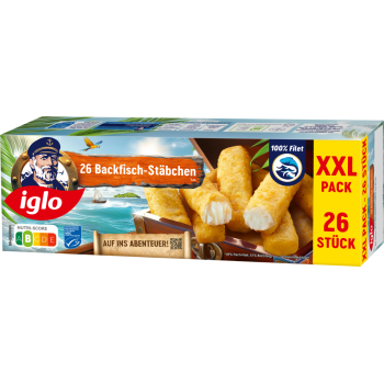 Iglo Backfischstäbchen XXL oder Ofen-Backfisch XXL