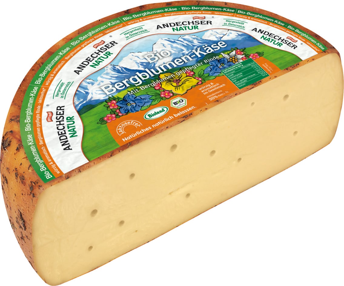 Andechser Natur Bio Alpenblumenkäse, Bergkäse