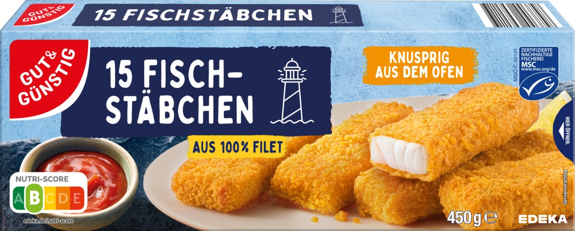 Gut & Günstig MSC Fisch- oder Backfisch-Stäbchen