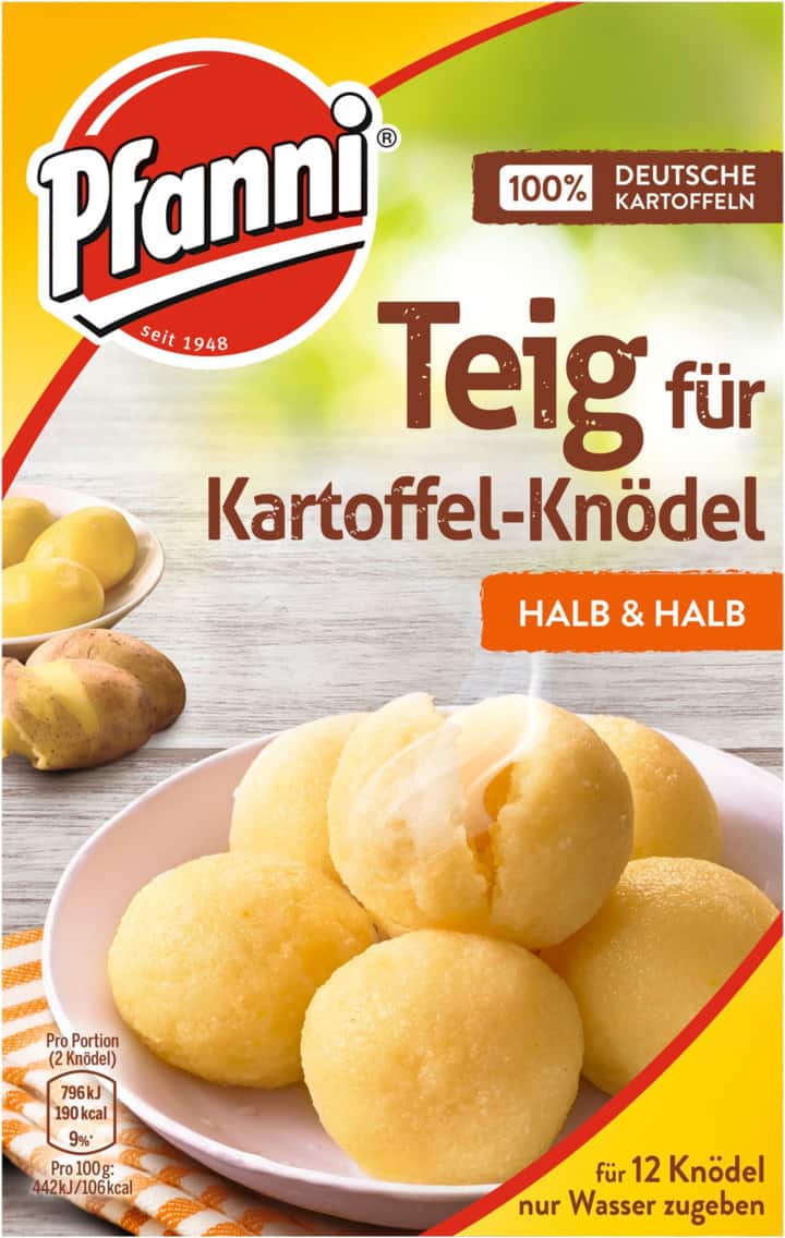 Pfanni Teig für Kartoffel-Knödel oder Semmel Knödel