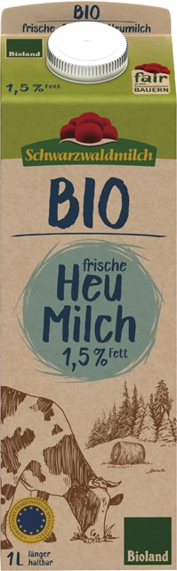 Schwarzwaldmilch Bioland-Frische Heu Milch