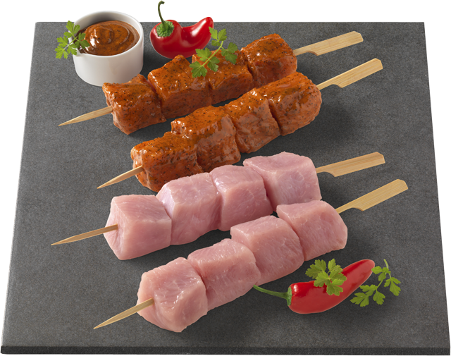 Zarte Putenspieße