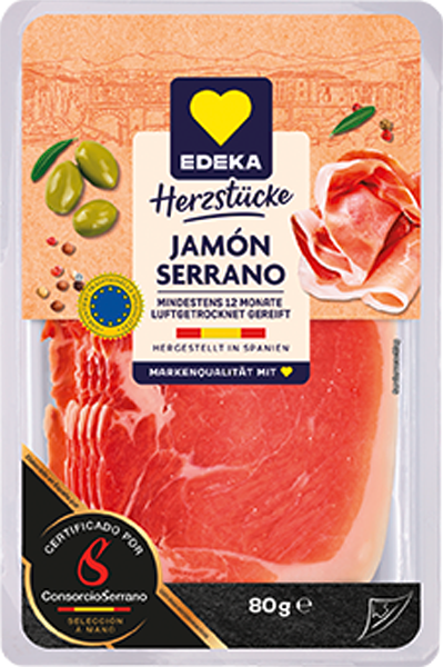 EDEKA Herzstücke Serranoschinken