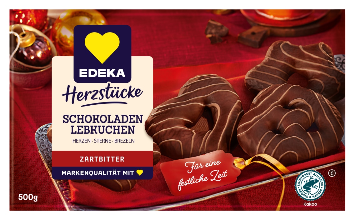 EDEKA Lebkuchen Herzen, Sterne und Brezeln