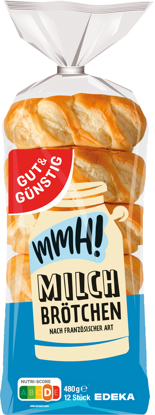 GUT&GÜNSTIG 12 Milchbrötchen