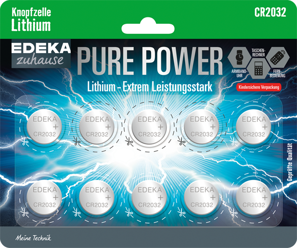 EDEKA zuhause Knopfzelle Lithium oder Alkaline