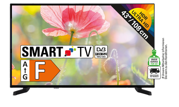 Telefunken "D43U790B2CW" 4K-UHD-TV