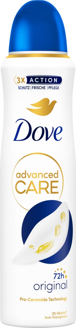 Dove advanced Care Anti-Transpirant Spray oder Roll-on