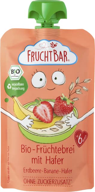 Fruchtbar Bio-Früchtebrei mit Hafer