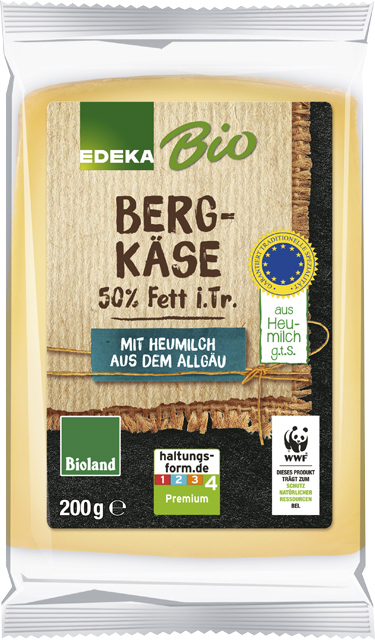 EDEKA Bio Bioland Bergkäse mit Heumilch