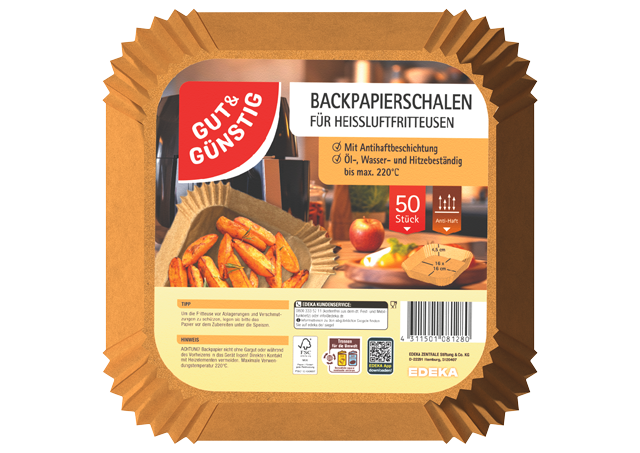 Gut & Günstig Backpapierschale