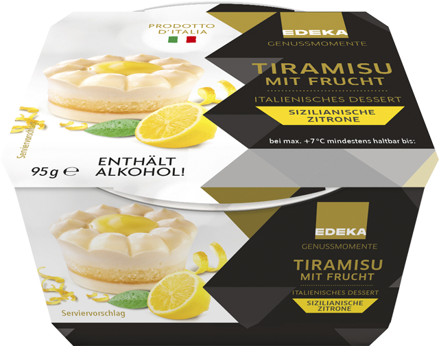 EDEKA Genussmomente Tiramisu mit Frucht sizilianische Zitrone