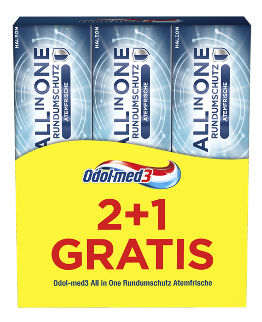 Odol-med3 All in One Rundumschutz oder White & Shine Zahncreme