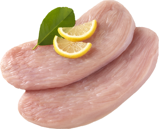 Am Samstag erhältlich: Frische Puten-Schnitzel oder -Brust