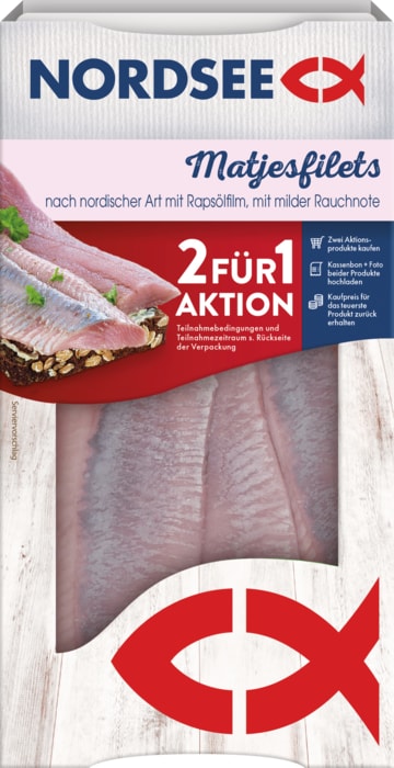 Nordsee Matjesfilets, Backfisch oder Bremer