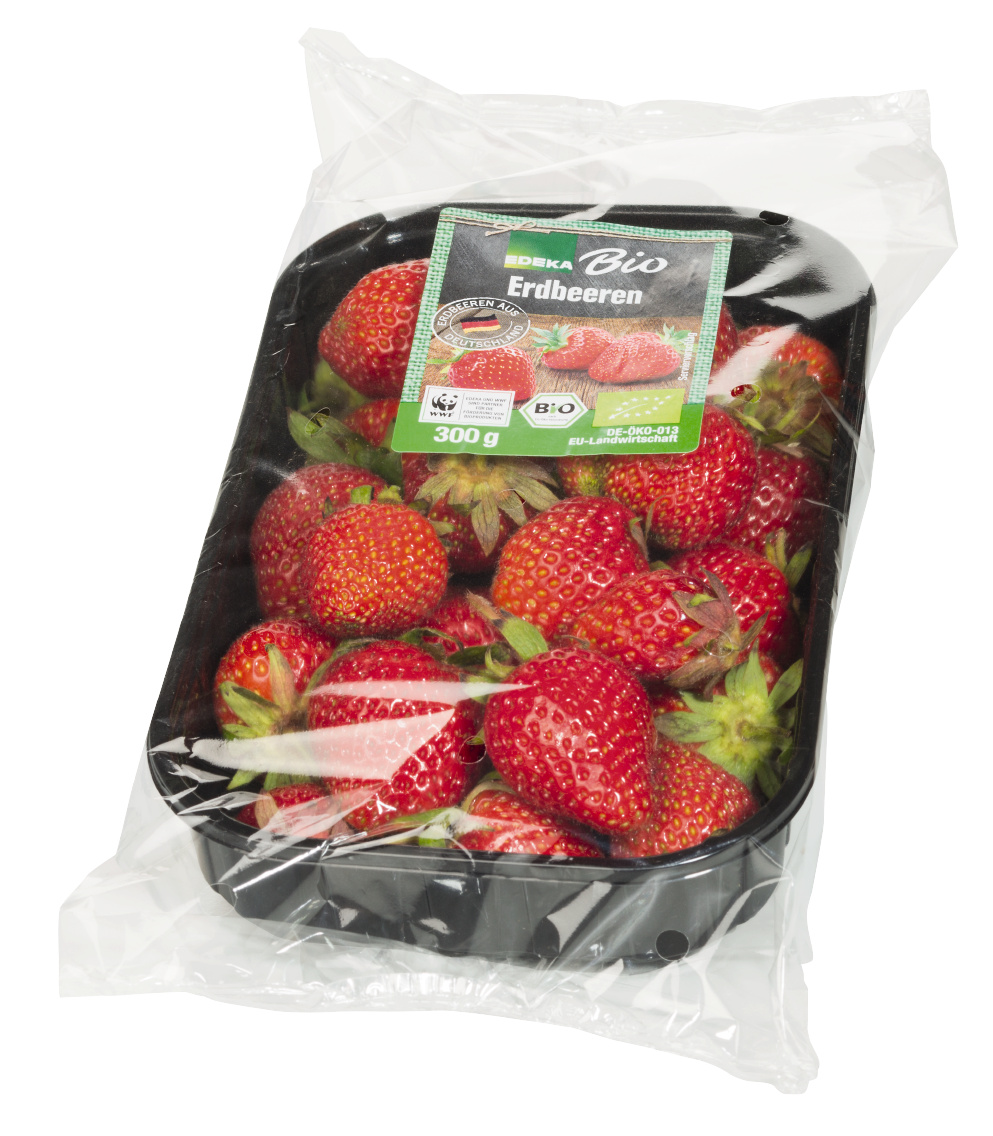 EDEKA Bio Erdbeeren oder Heidelbeeren
