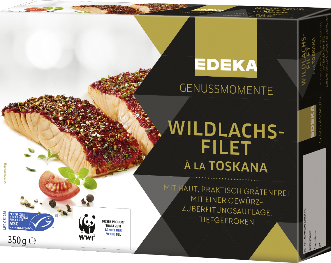 EDEKA Genussmomente Wildlachs mit Auflage