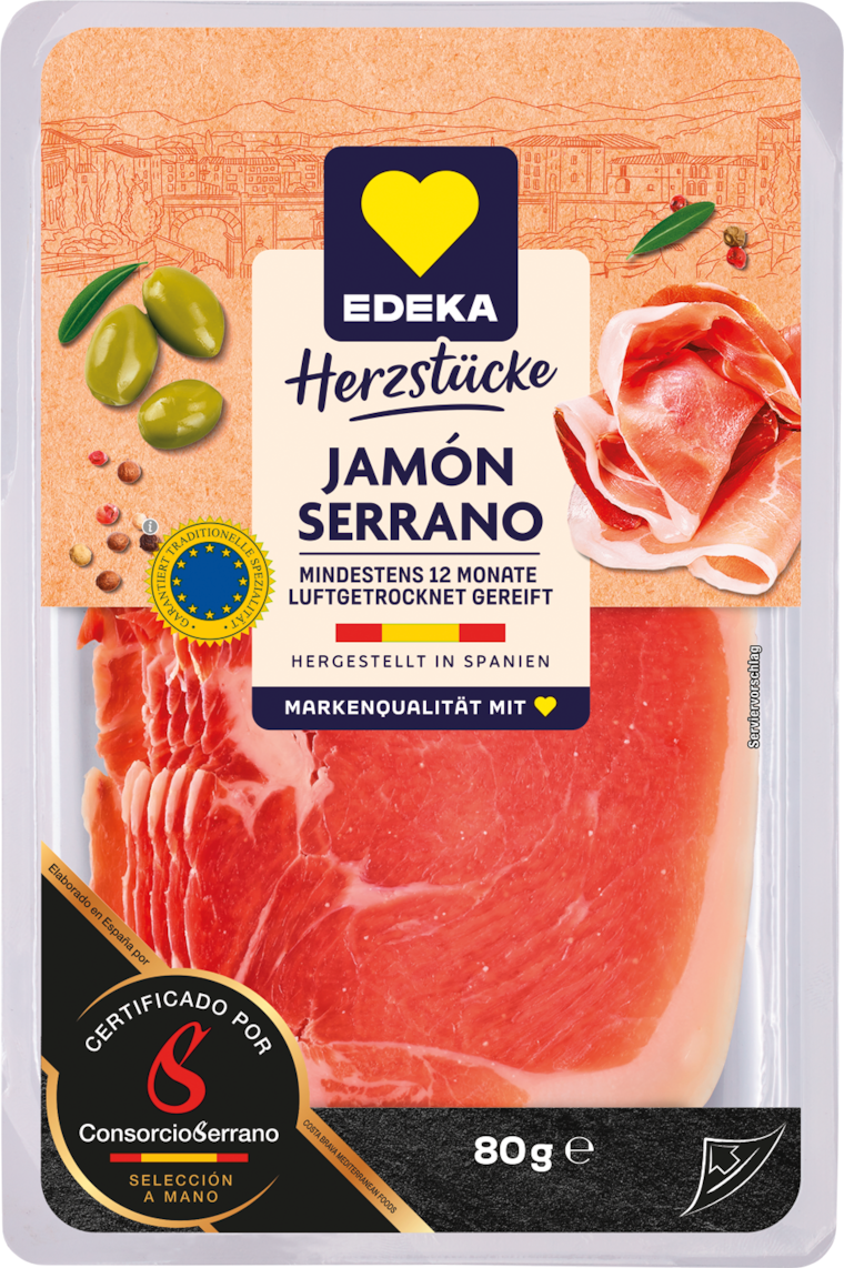 EDEKA Herzstücke Serranoschinken