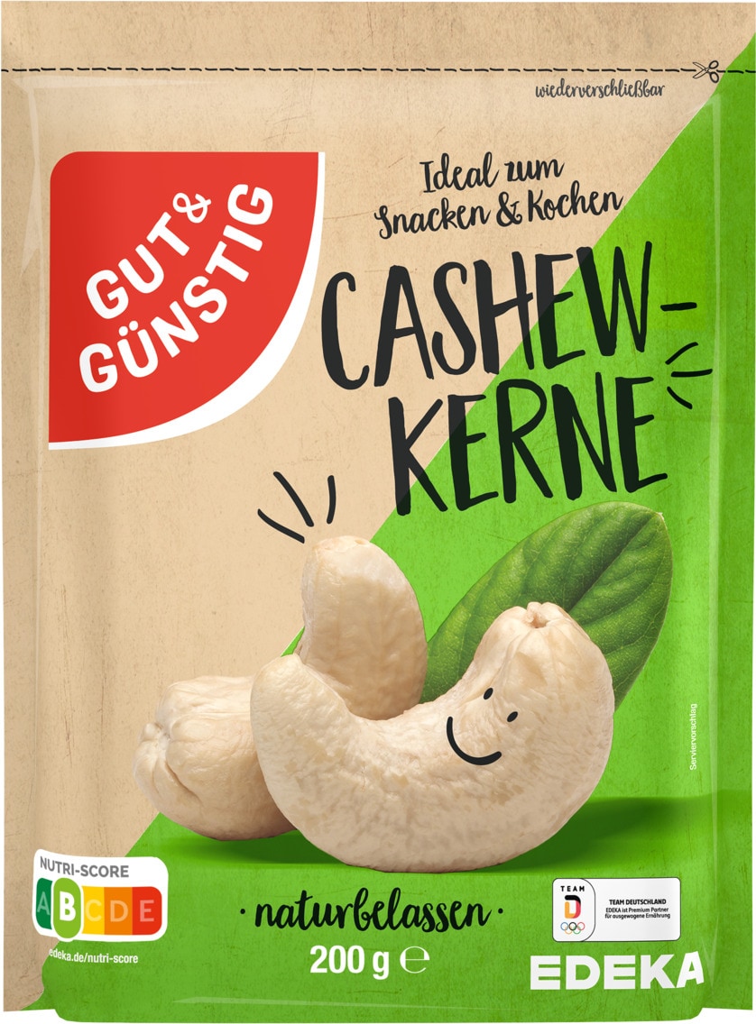 Gut & Günstig Cashew-Kerne