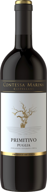 Italien: Castellani Contessa Marina Primitivo Puglia IGT oder Negroamaro Puglia IGT