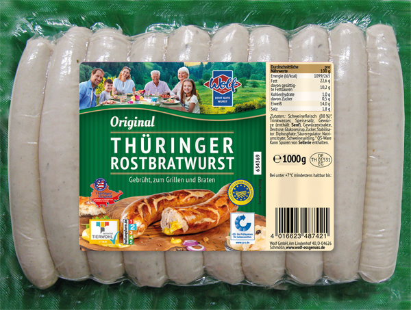 Wolf Original Thüringer Rostbratwurst
