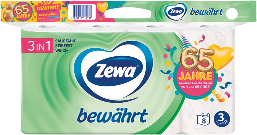 Zewa bewährt Toilettenpapier