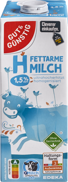 Gut & Günstig fettarme H-Milch 