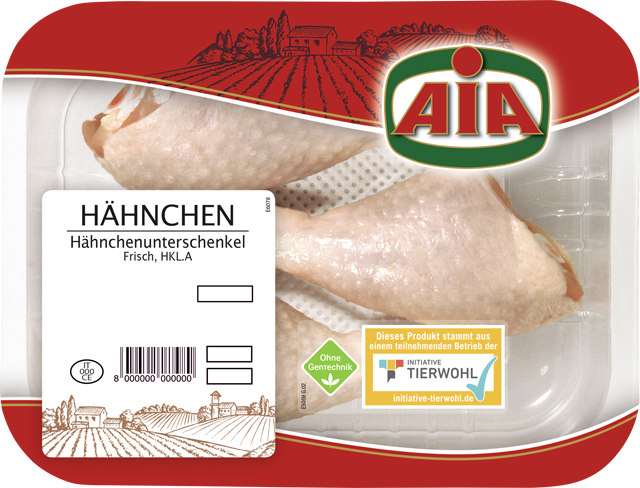 Frische Hähnchenunterkeulen