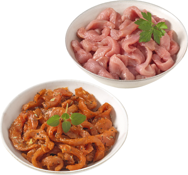 Gyros-Geschnetzeltes oder natur