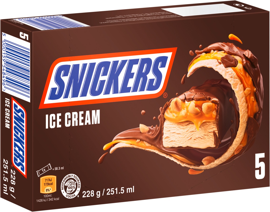 Snickers, Mars oder Bounty Ice Cream