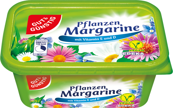 GUT&GÜNSTIG Pflanzen- oder Sonnenblumenmargarine