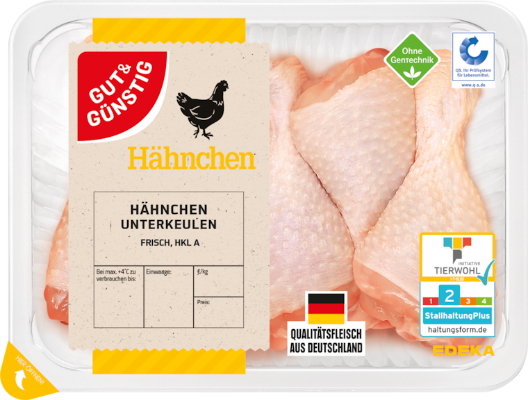 GUT&GÜNSTIG Hähnchenunterkeulen natur