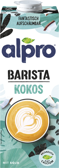 Alpro Barista Kokosnuss-Drink oder Mandeldrink