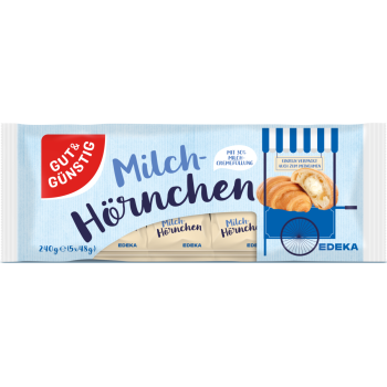 Milch- oder Nuss-Nougat-Hörnchen