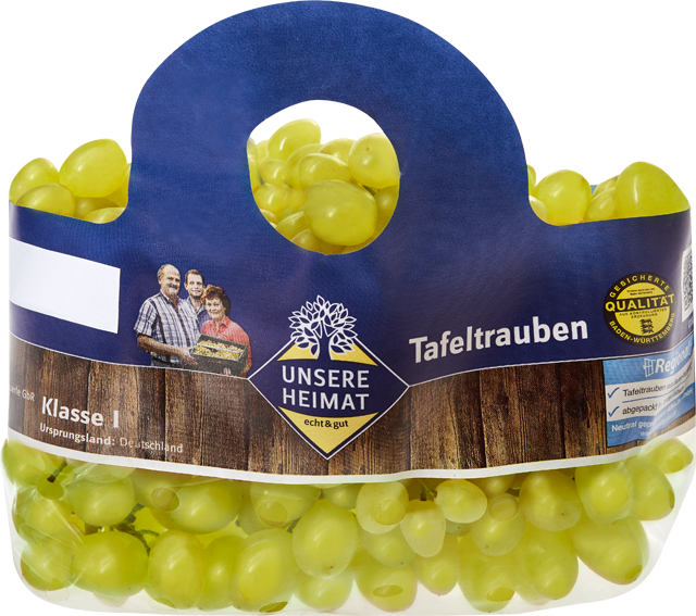 Unsere Heimat – echt & gut Trauben hell