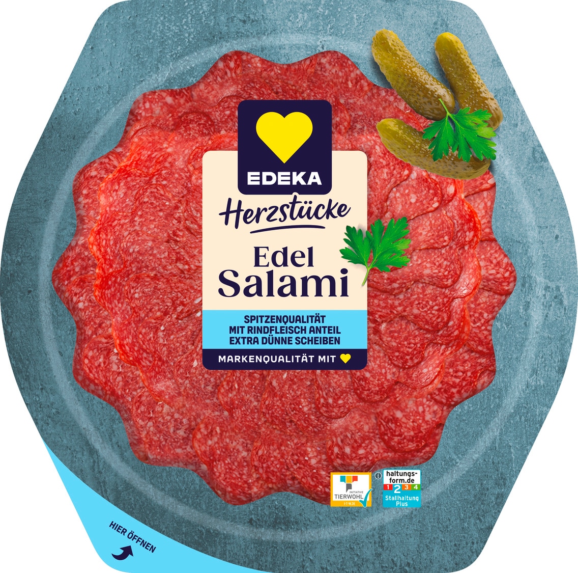 EDEKA Herzstücke Tellersalami