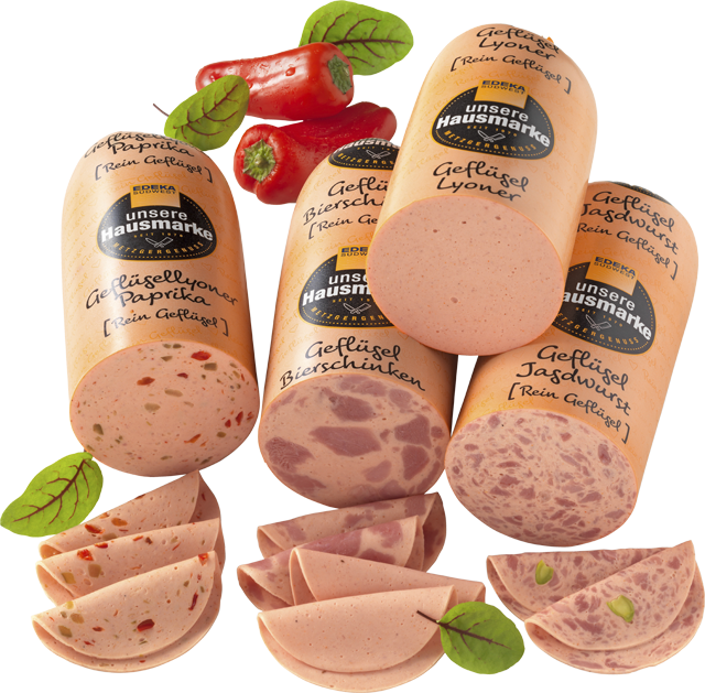 Premium-Geflügelwurst-Aufschnitt gemischt