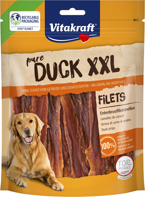 Vitakraft Snack für Hunde XXL Entenbrustfiletstreifen 