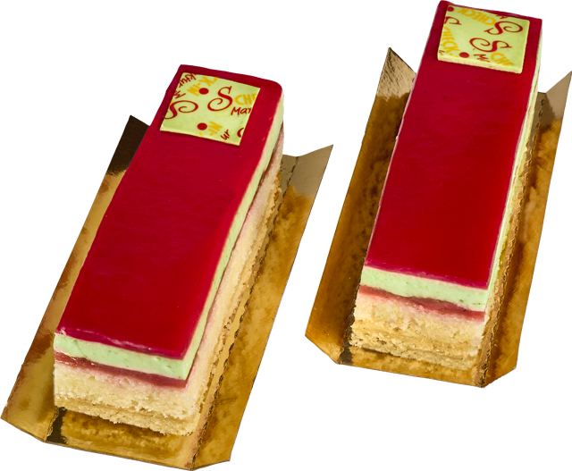 ¹Sommerliche Erdbeer-Basilikumschaum-Schnitte
